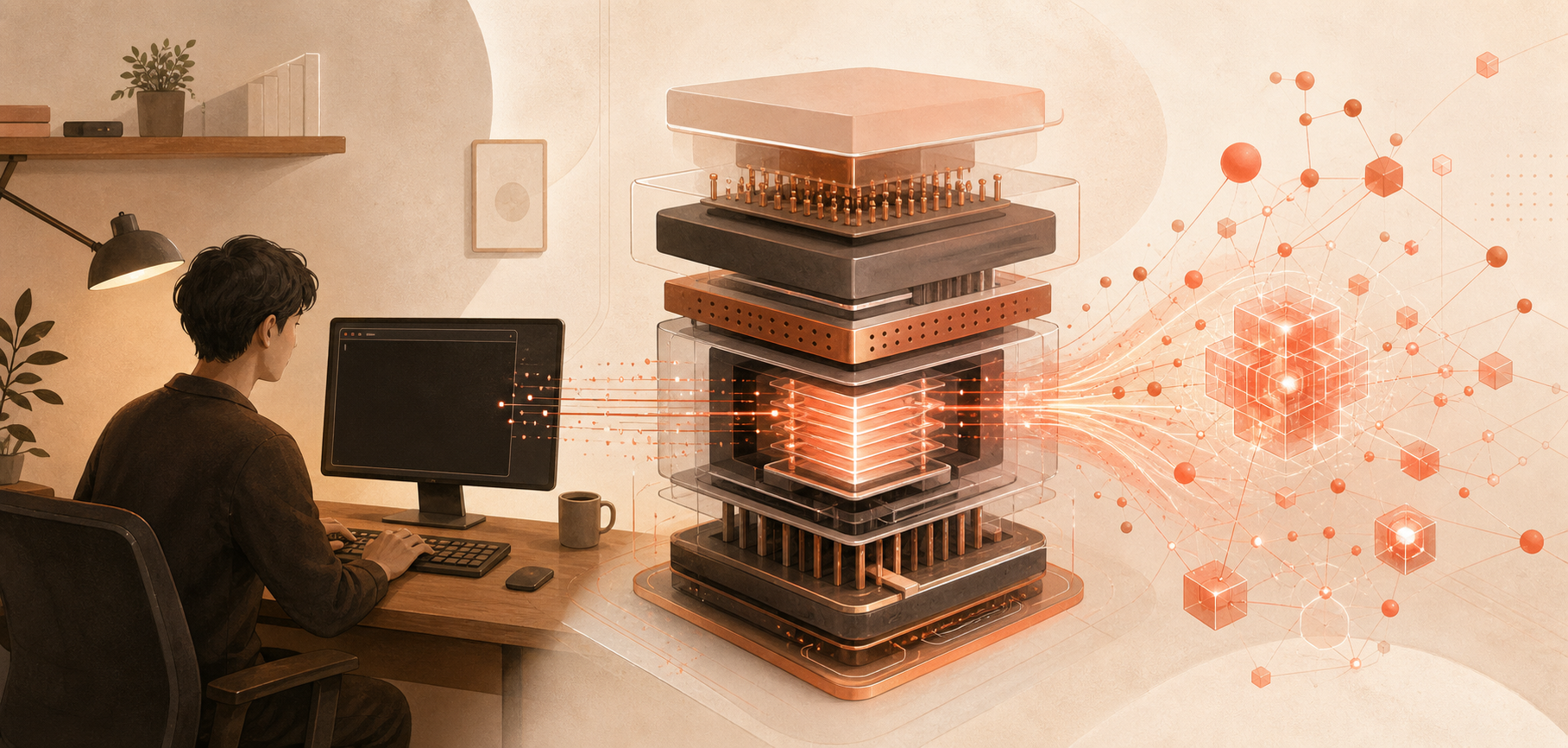 人間がターミナルを使う一方で、AIがコンピューターの内部へ構造化された接続を伸ばしている