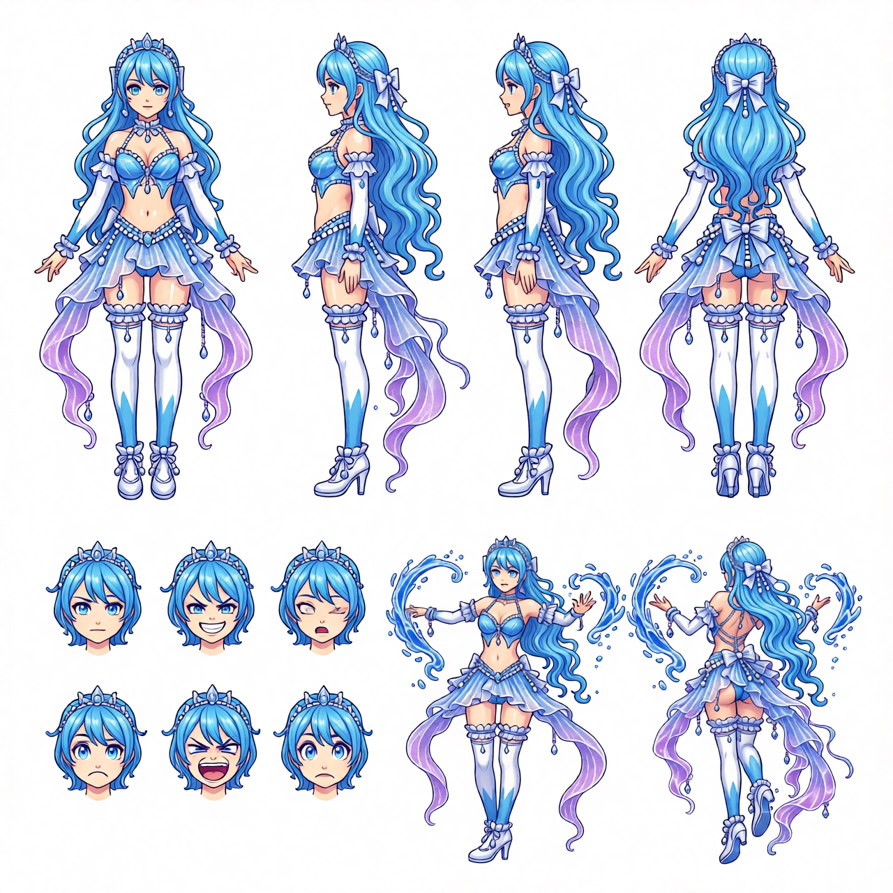 一発でまとめて描かせた基準シート